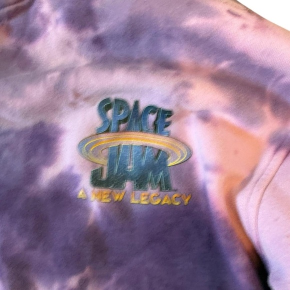 Forever 21 Space Jam Purple Tie-Dye Hoodie - Picture 4 of 6